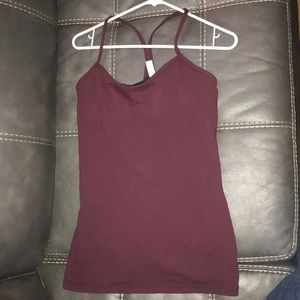 Size 10 maroon LULULEMON tank - stretchy material